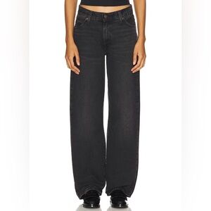 Levi’s Baggy Dad Denim Jeans Shrink Up Black Wash W24 L32 NWT Mid Rise Straight